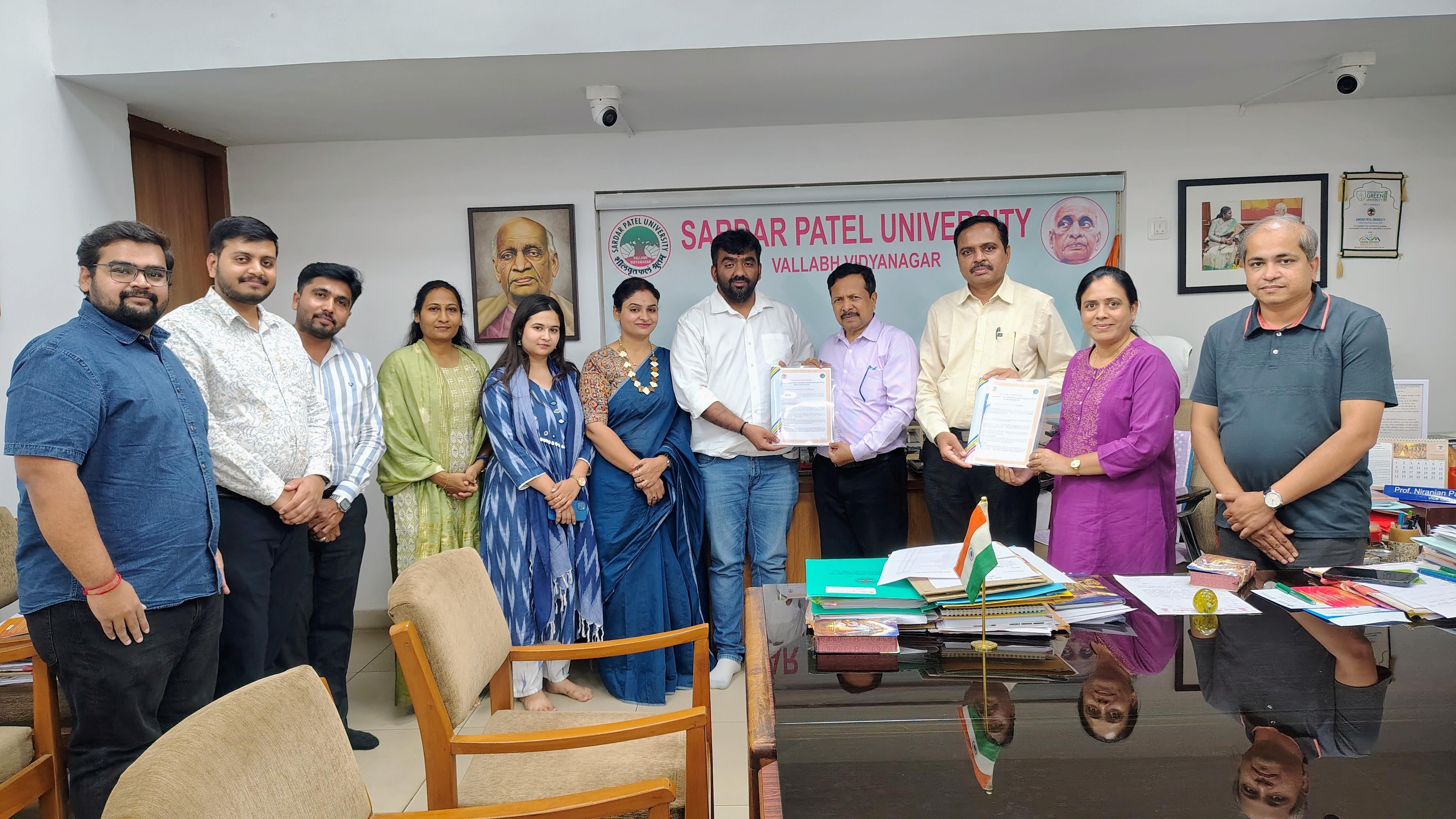 MoU with Sardar Patel University